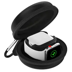 Защитная сумка-чехол зарядный держатель для Apple Watch силиконовый PU кожаные умные часы аксессуары
