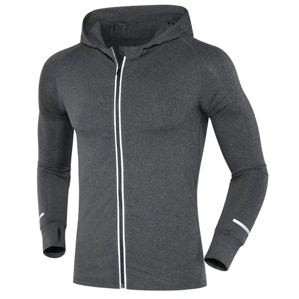 Мужская куртка для бега Refire Gear спортивная с длинными рукавами и капюшоном