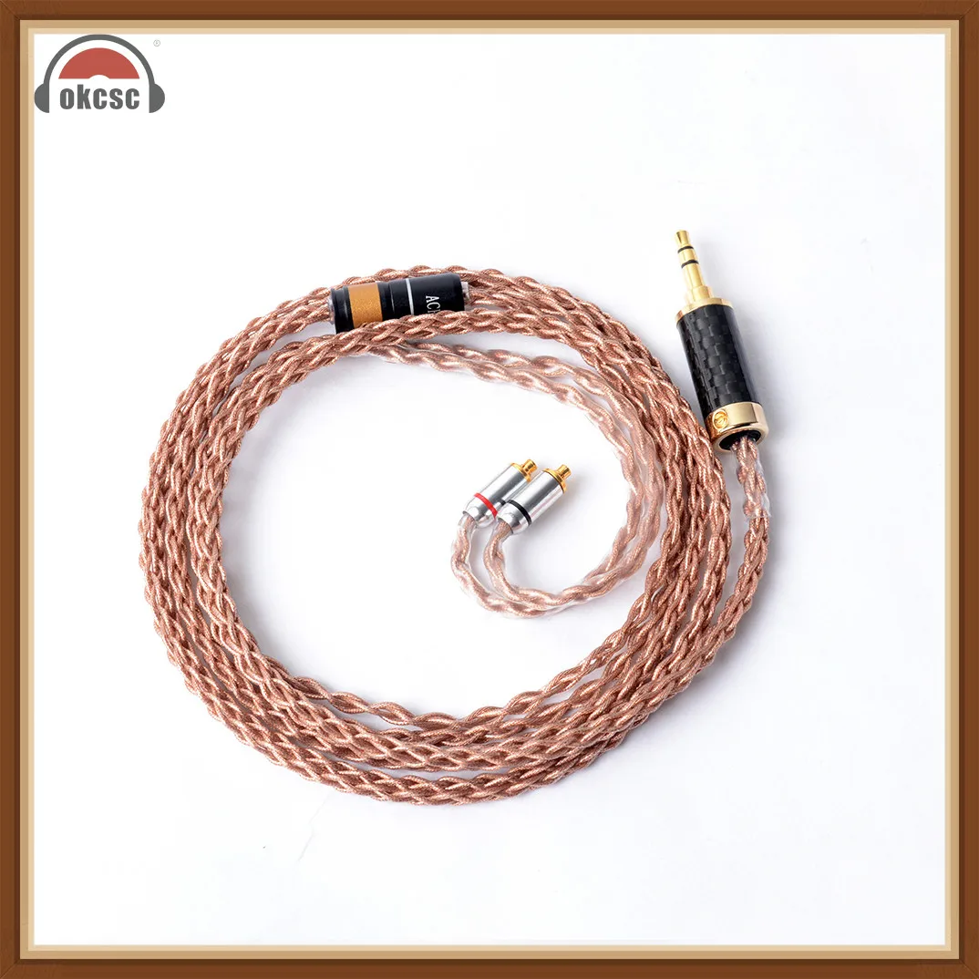 Кабель для наушников okscc MMCX jack Upgrade сменный шнур SHURE SE215 SE315 SE425 SE535 SE846 UE900S|Наушники и