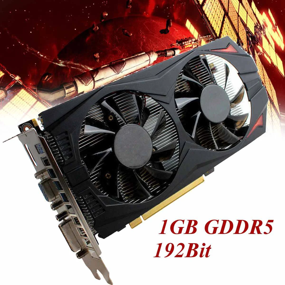 

1024M 192Bit GDDR5 6Pin PCI-Express Computer Upgrade Video Card Cooling Fan Double High Speed Cooler Fans For NVIDIA GeForce