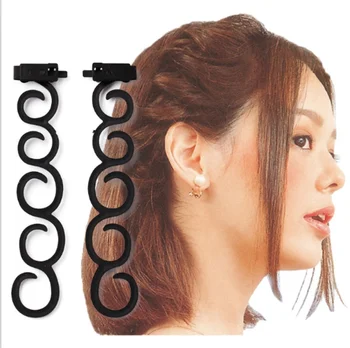 

2Pcs/set French Hair Braiding Tool Hair Twist Braider Hair Edge Twist Curler Styling Tool DIY Accessories 200sets