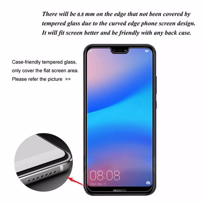 Закаленное стекло 9H для Huawei P20 Lite P20Pro Защита экрана P Smart Plus на P20lite защитное