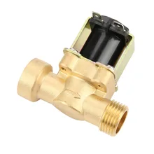 G1/2 нормальный Электрический Соленоидный клапан с пилотным управлением для воды, DC 12 В, латунный Электрический водяной клапан, абсолютно