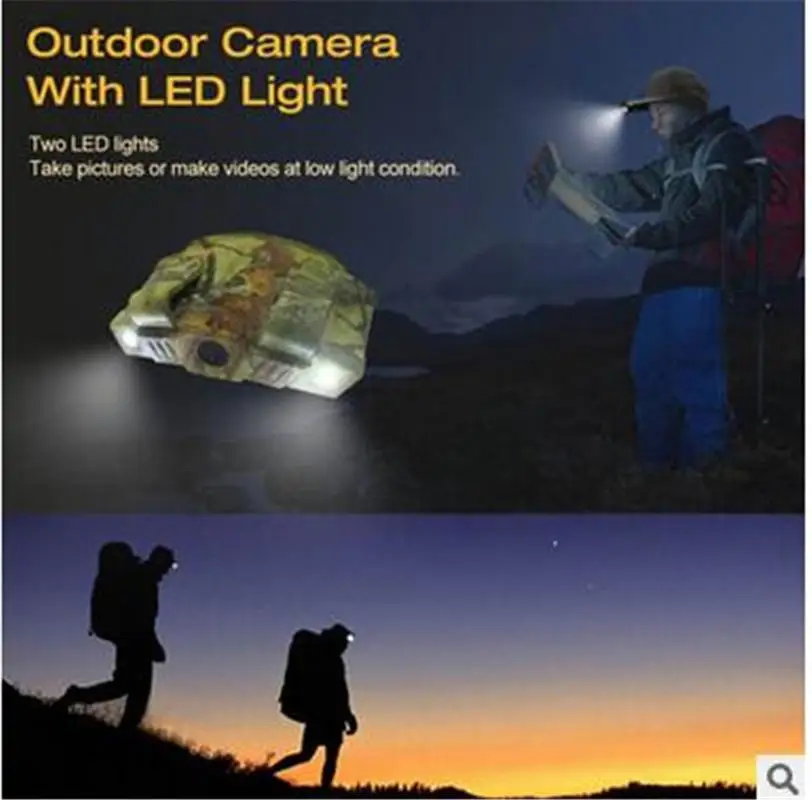 

Hunting Hat Side Camera -4 MP Sensor, HD Resolution, 2 LED Double Emergency Lights IP55 Waterproof