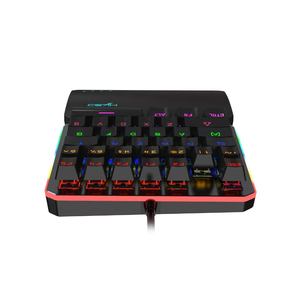 Hxsj новая Rgb Marquee механическая клавиатура 35 клавиш несколько режимов подсветки