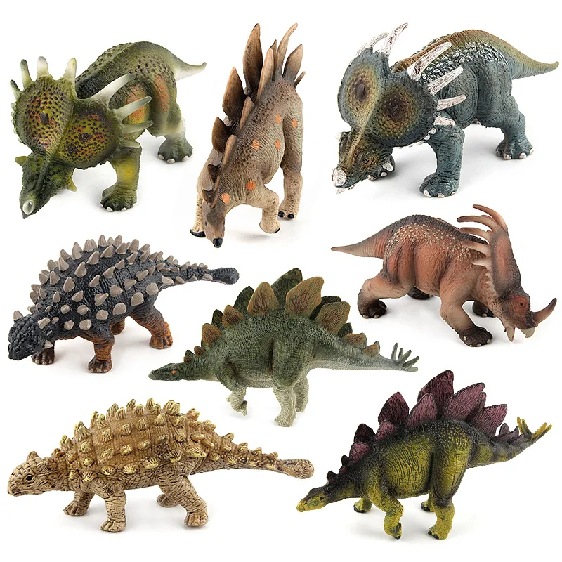 Большой размер Jurassic Wild Life динозавр игрушка набор меч Дракон гвоздь треугольник