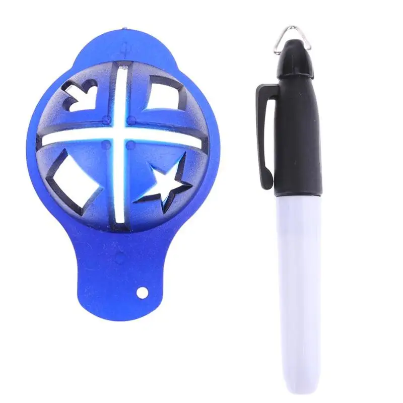 Hot Sale Sports Entertainment Golf Ball Liner Line Drawing Maker Marking Alignment Tool Round Cap Golf Training Aids with Pen