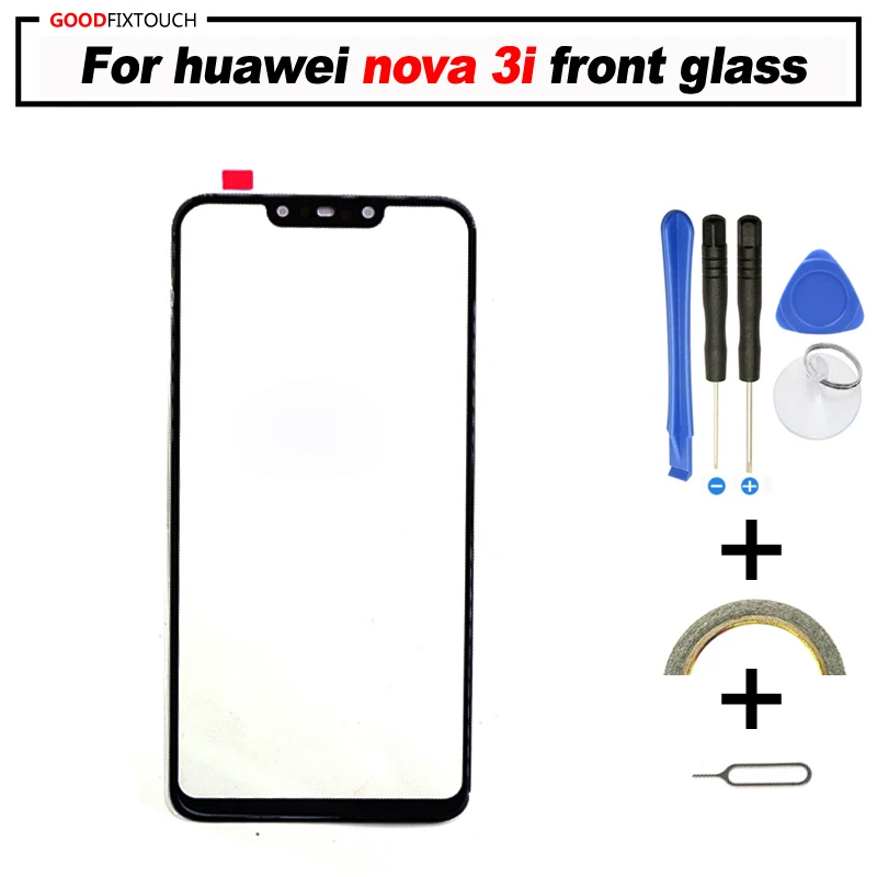 Переднее внешнее стекло 6 3 дюйма для Huawei nova 3i крышка ЖК-дисплея Ремонт сенсорного