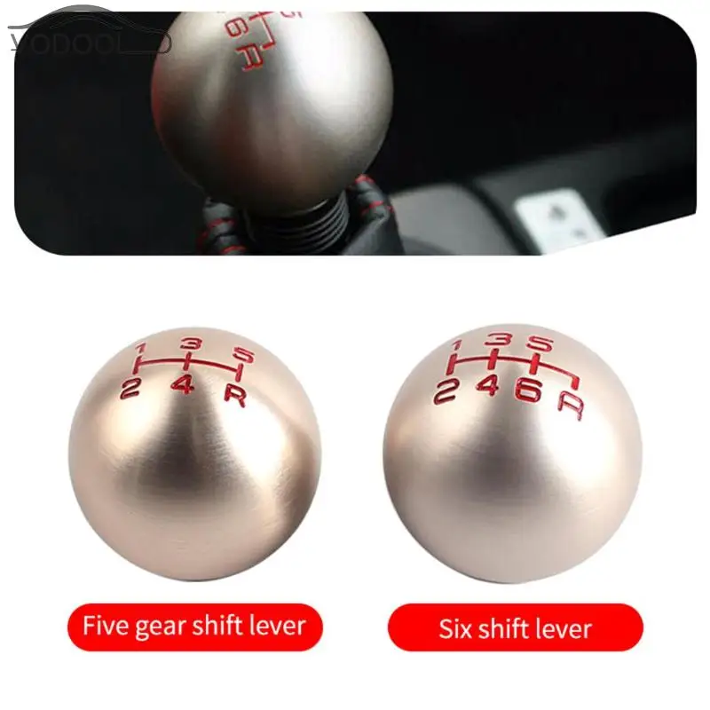 Velocidad de 5/6 ronda de velocidad de cambio de engranaje de mando para Civic Fit Crider Ciimo de transmisión Manual pomo palanca ca con tornillo Velocidad de 5/6 ronda de velocidad de cambio de engranaje de mando para Civic Fit Crider Ciimo de transmisión Manual pomo palanca ca con tornillo