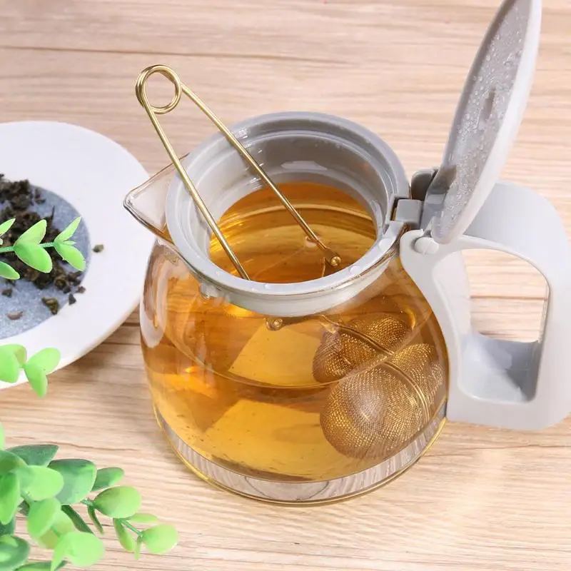 Gold Stainless Steel Tea Infuser Sphere Mesh Tea Strainer Herb Spice Filter Diffuser for Pot Mug Teaware Accessories