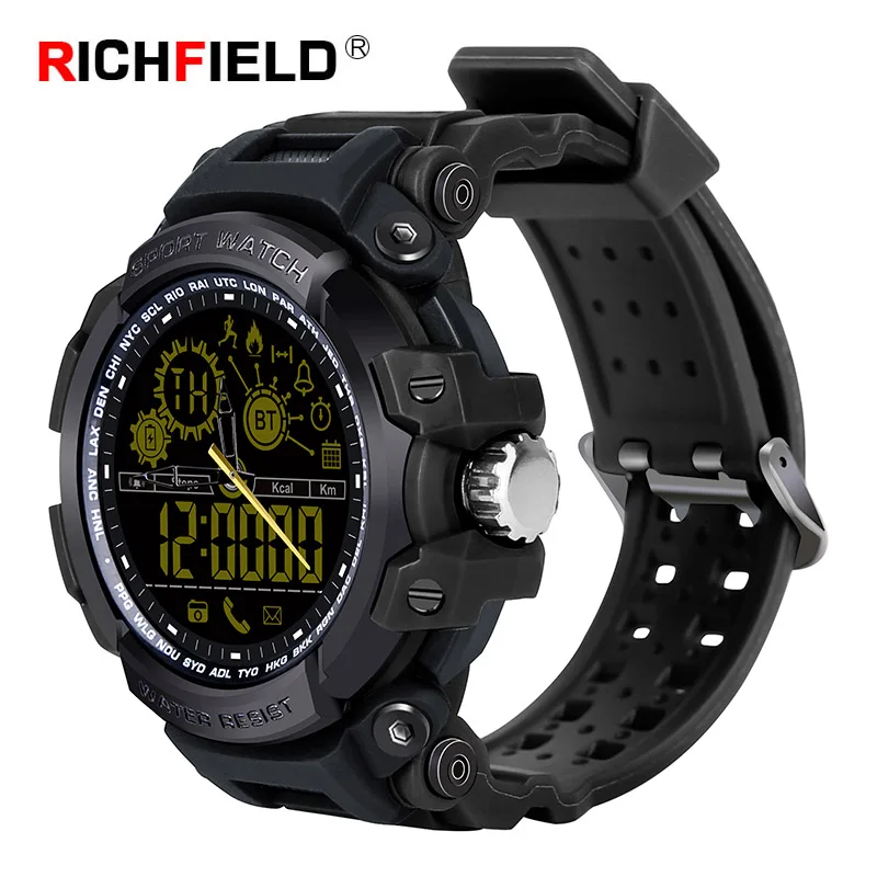 Smart watch Для мужчин спортивные часы телефон Run шагомер Плавание Дайвинг петух 5ATM IPX8