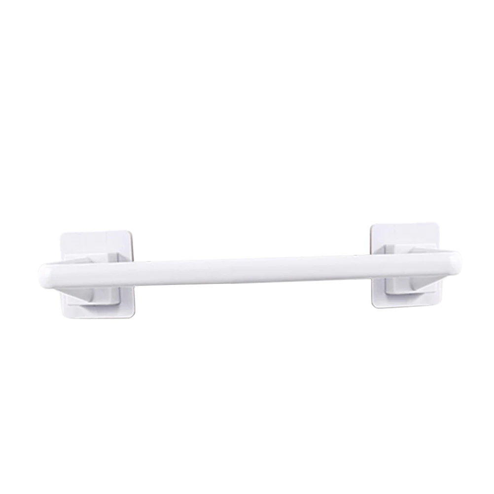 34cm Plastic Towel Bar Modern Single Rack No Drill Bath Holder for Bathroom(White) | Дом и сад