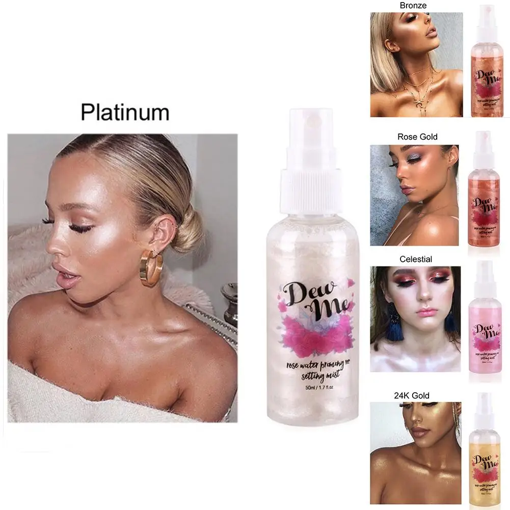 

Makeup Highlighter Spray Face Brightener High-light Lying Silkworm Brightening Eye Shadow Liquid Foundation Lasting