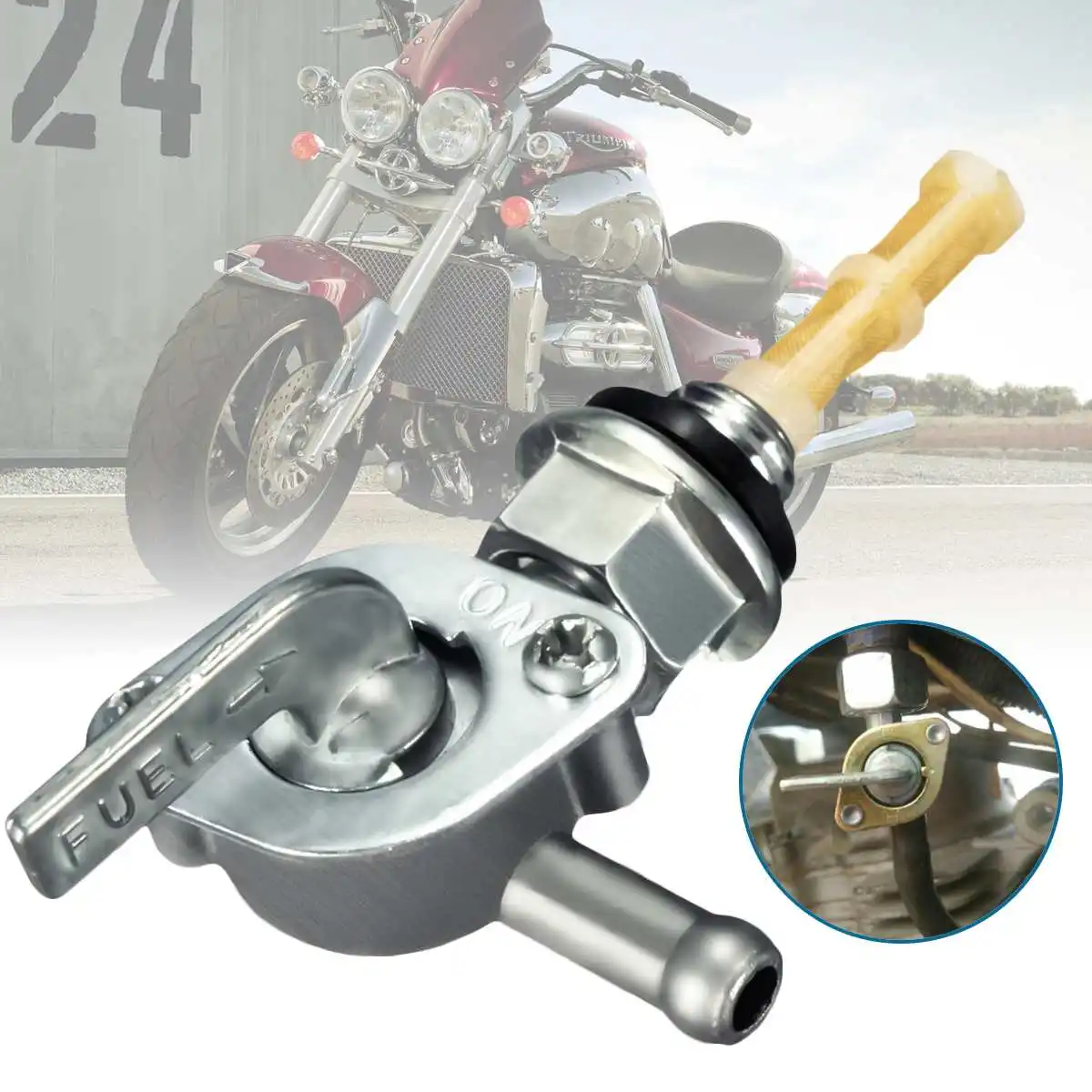 

10mm High Quality Fuel Petrol Tank Petcock Switch For ATV Quad Pocket Pit Dirt Bike Go Kart Durable Convenient