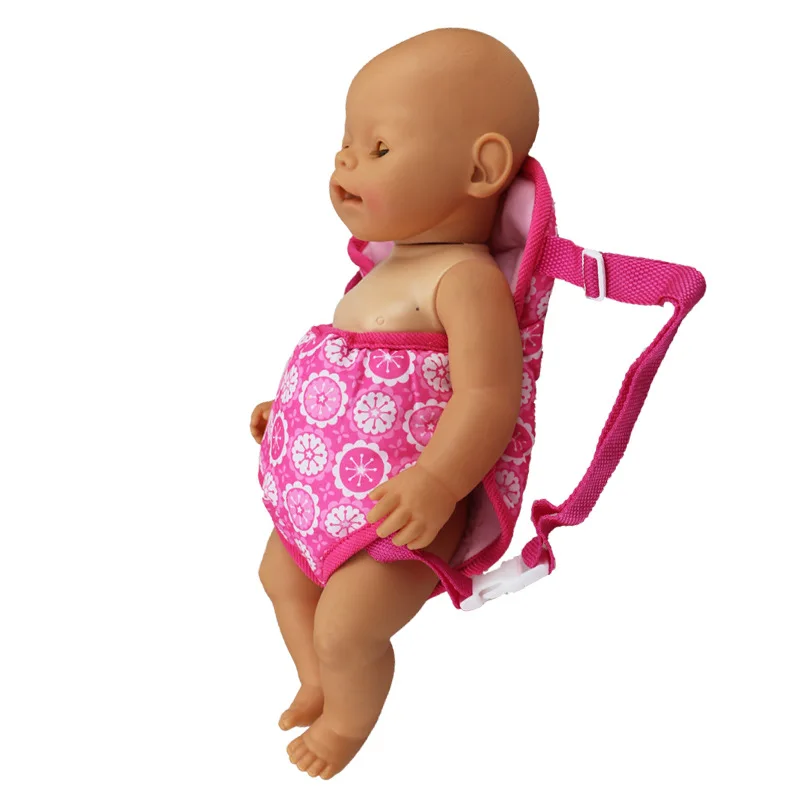 

1PCS Dolls Out Going Carry Bag Pink Snow Bag Doll Accessory For 43cm 18 Inch Girl Doll Bag Convenient Children Carry Go Out