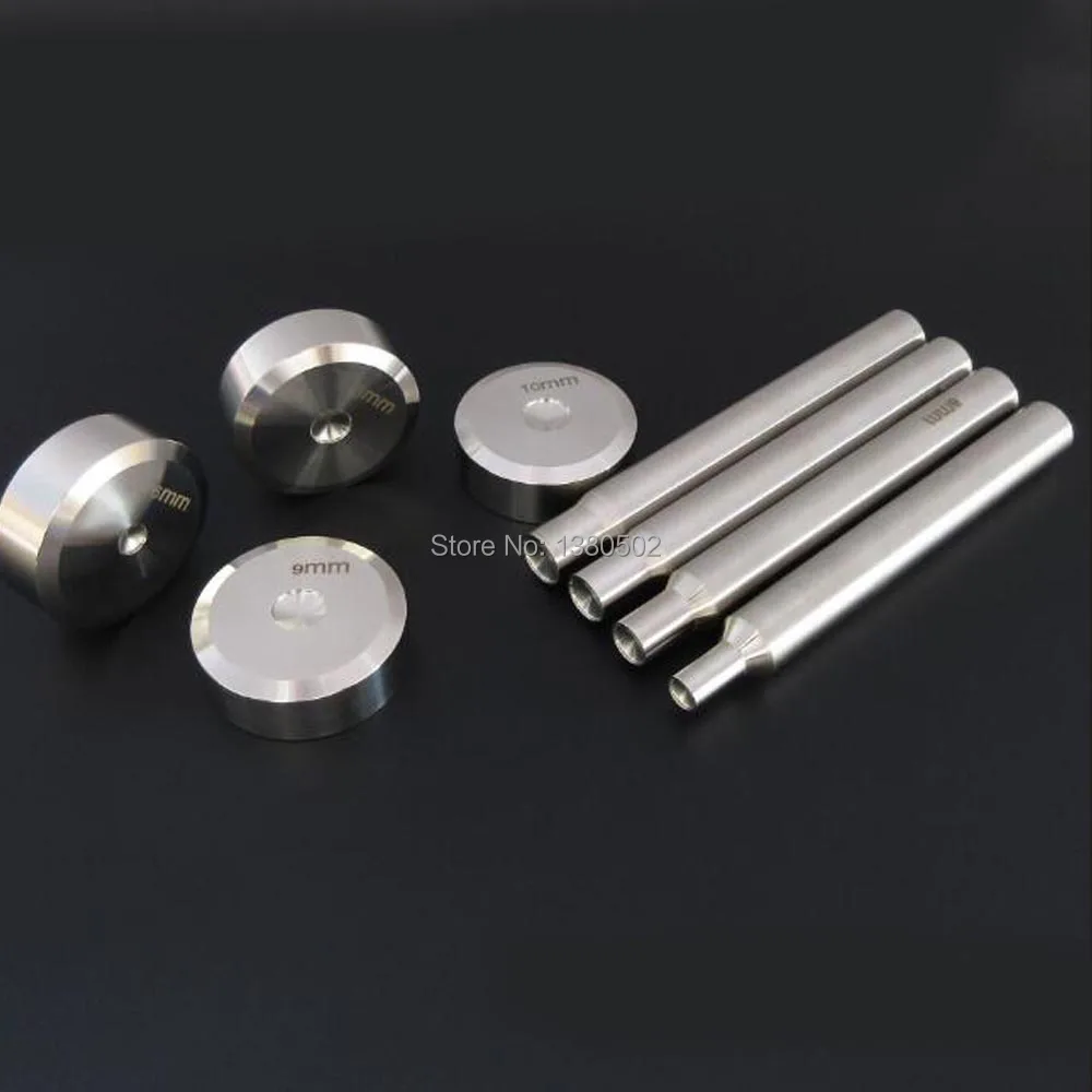 

2pcs/sets Steel hand knock installation tool Round Double Cap Rivets 6/8/9/10mm for Clothing bag Garment accessories