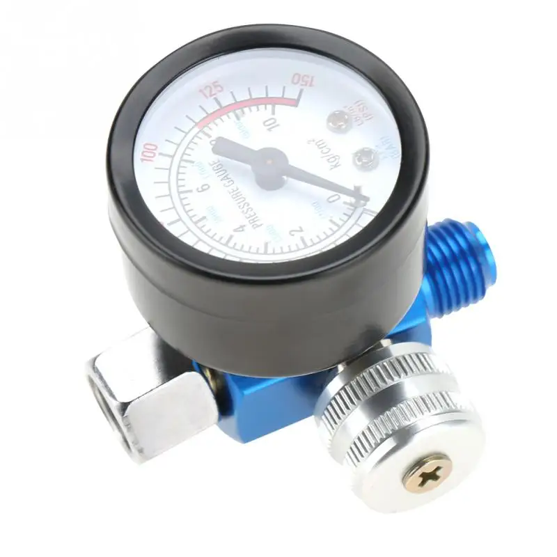 

G1/4 Spray Paint Gun Air Pressure Regulator Pressure Gauge Pneumatic Tool Accessory