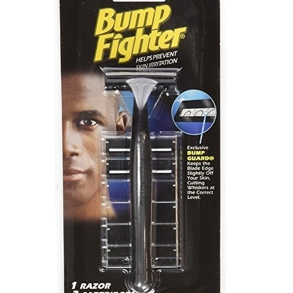 Bump Fighter Shaving Kit 1 Razor With 2 Refill Blades Razor Blades