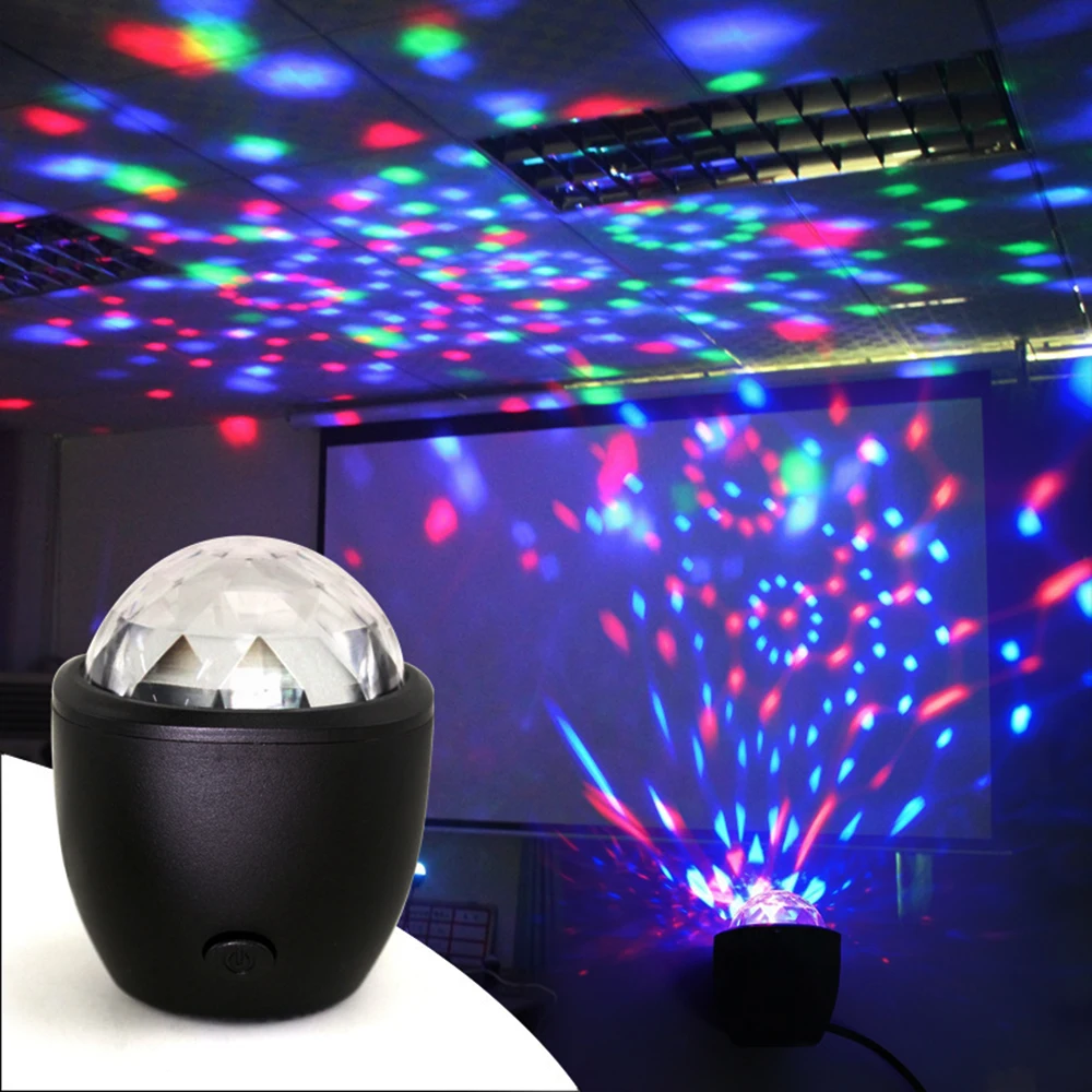 

3W DC5V Stage Lighting Effect Disco Ball Sound Activated Party Light For Birthday/Party/Concert DJ Lamp Mini Stage Light