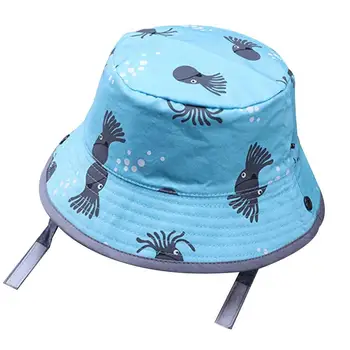 

All-match Breathable Hat Spring Cartoon Printing Bucket Cap Cotton Comfortable Sunhat For Boy Babies Baby Summer Sunrise Sun Hat