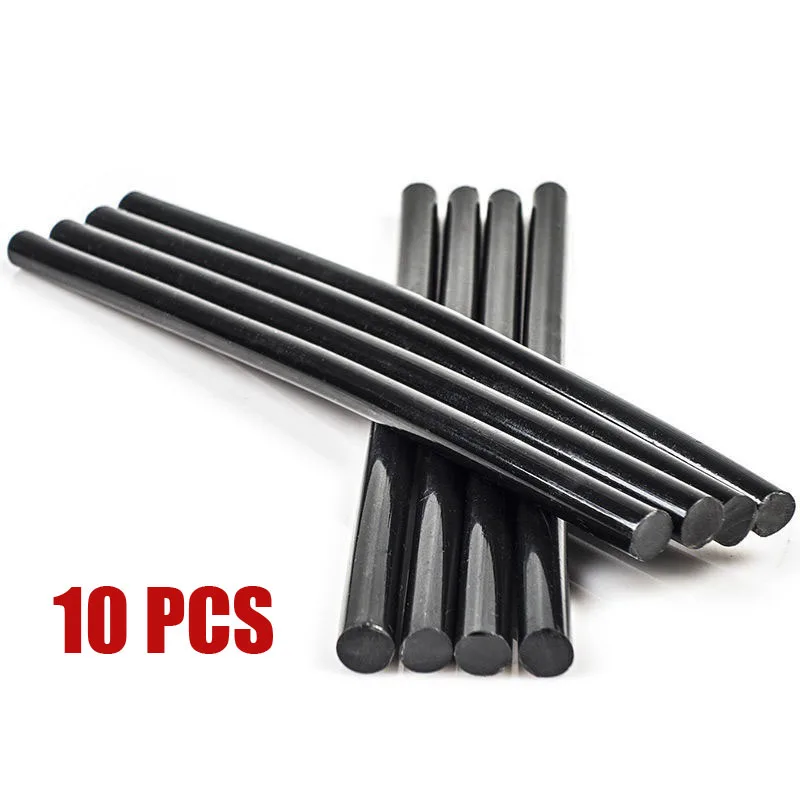 

10 Pcs/Set Black Glue Stick Car Body Paintless Dent Repair Hail Removal Tool Hot Melt Glue Sticks 7mm x 270mm