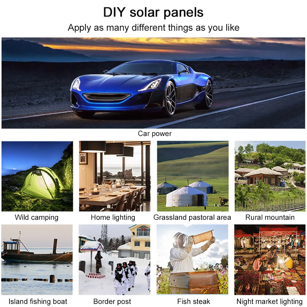 

50W 18V ETFT Honeycomb Surface 25% Flexible Monocrystalline Silicon Solar Panels High Conversion Rate Solar Panel for RV Homeuse