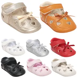 Новая модная Осенняя детская обувь для маленьких девочек младенцы обувь для кроватки мягкая подошва Нескользящая обувь для малышей