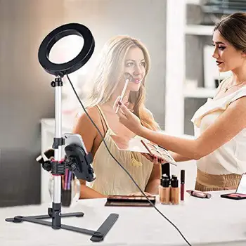 

Dimmable LED Ring Light With Tripod Live Fill Light Mobile Phone Bracket