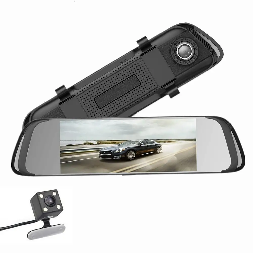 

1080P HD 7 Inch Touch Screen Dash Cam Driving Recorder 170 Wide Angle Cyclic Video Screen Recording Reversing Image Car Camera