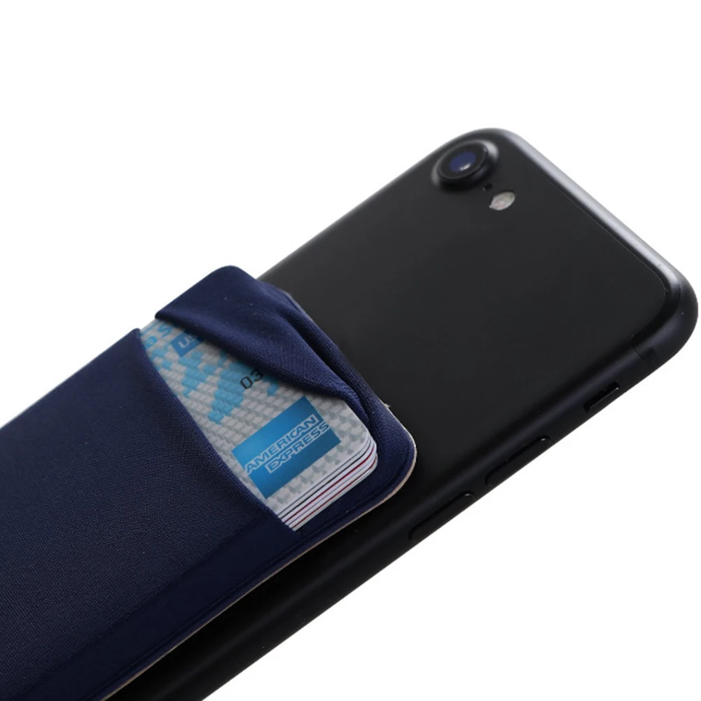 Универсальный чехол Мини клейкий Карманный держатель для карт Телефон задняя крышка чехол кошелек на тонкий кредитный съемный чехол для карт