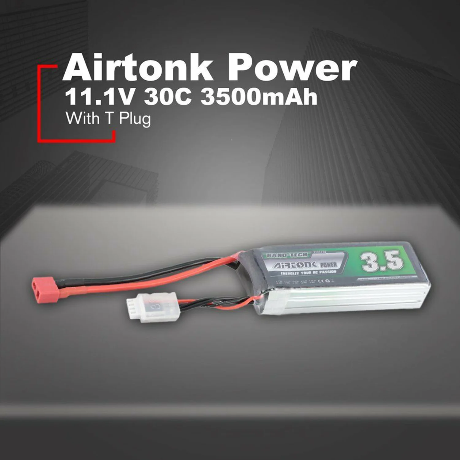 Airtonk power 11 1 V 3500 Mah 30C 3 S P Lipo батарея T Разъем для Rc Дрон автомобиля|Комплекты батарей|