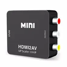 Powstro мини RCA AV к HDMI конвертер адаптер композитный AV2HDMI конвертер 1080P HDTV DVDB или 720p выход HDMI адаптер