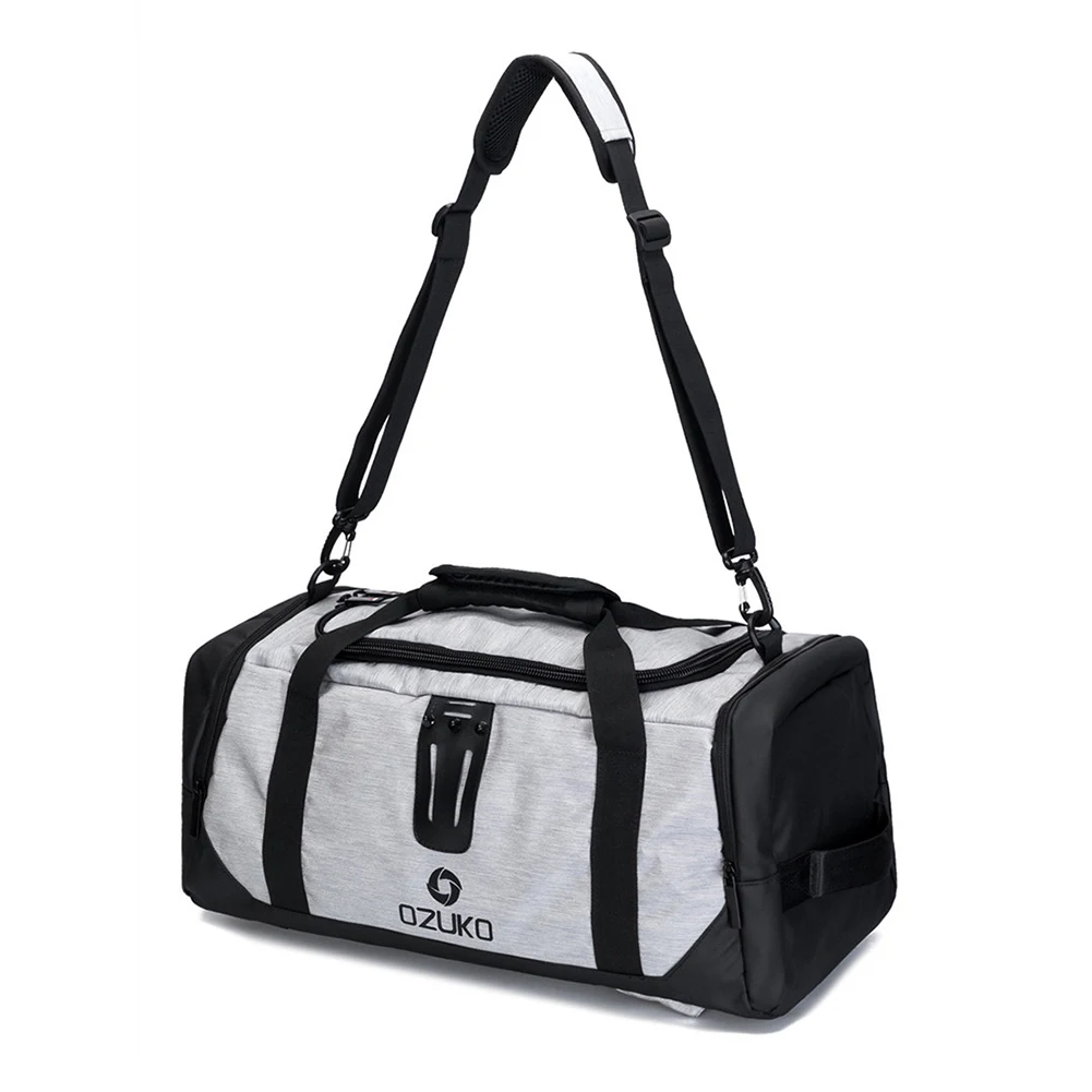 

ABDB-OZUKO 36-55L Outdoor Travel Bag Large Capacity Casual Oxford Cloth Bag Shoulder Portable Messenger Bag