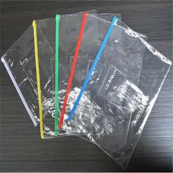 

600pcs A4/A5/A6 Size File Bag Stationery Clear Plastic Bag Translucent Folder Document Bag File Folder School Office Supply