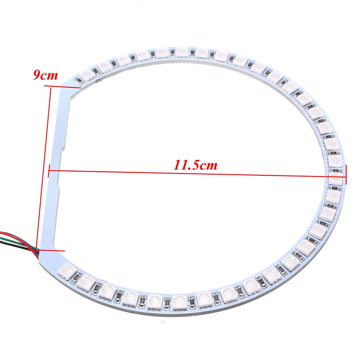 4 шт. для BMW E46 3 5 7 серии 2x146 мм + 2x131 5050 42SMD RGB светильник фары ангельские глазки с