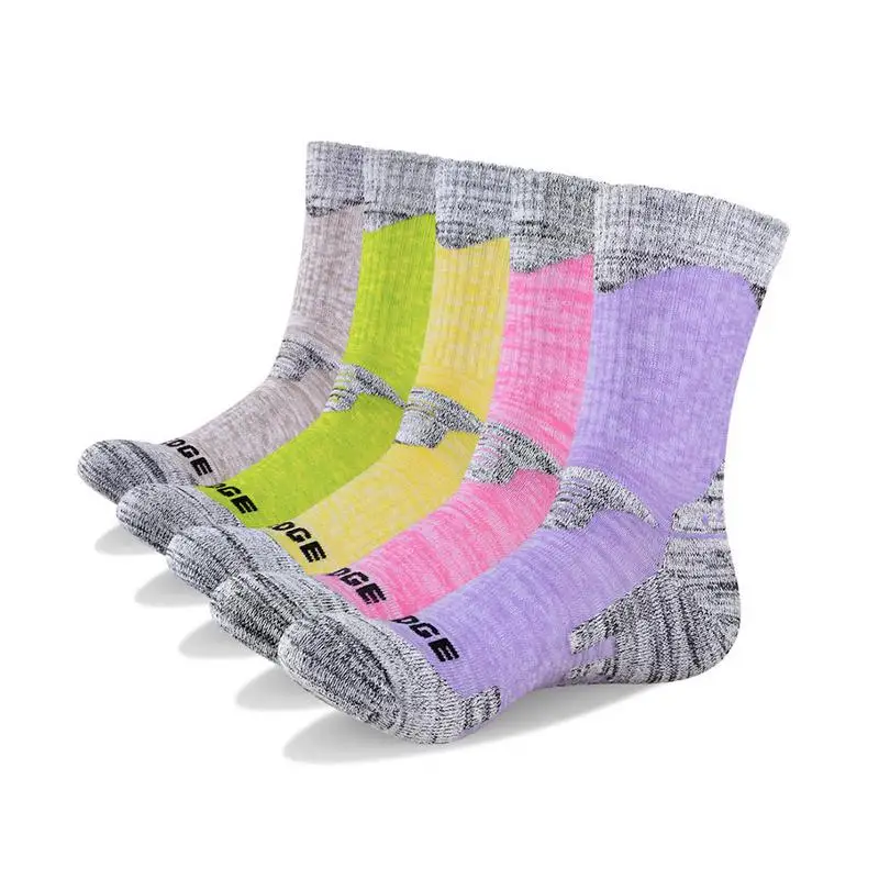 

YUEDGE 5 pairs of hiking socks hiking camping bicycle tennis, breathable, non-slip, high performance