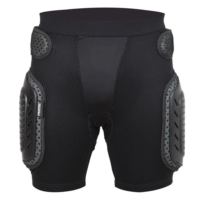 Baratos Pantalones cortos Propro negro Skateboard Anti Drop Armor Gear Hip soporte protección ropa deportiva patinaje ciclismo esquí pantalones cortos