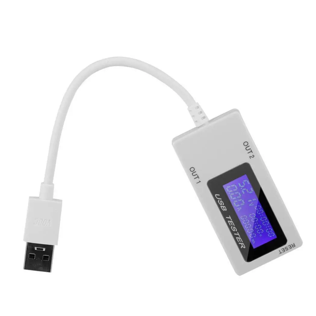 Mini Dual USB Current Voltage Tester USB Ammeter Charging Tester Monitor USB Ports Digital Display DC 4-30V 0-5A 0-150W New