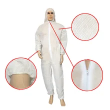 Одноразовые комбинезоны Пылезащитная одежда мужская изоляционная Одежда Белый Рабочий костюм универсальный нетканый материал защитная одежда