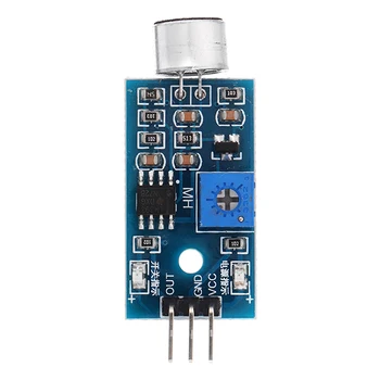 

LEORY 5PCS Microphone Sound Sensor Module Voice Sensor High Sensitivity Sound Detection Sensor Module