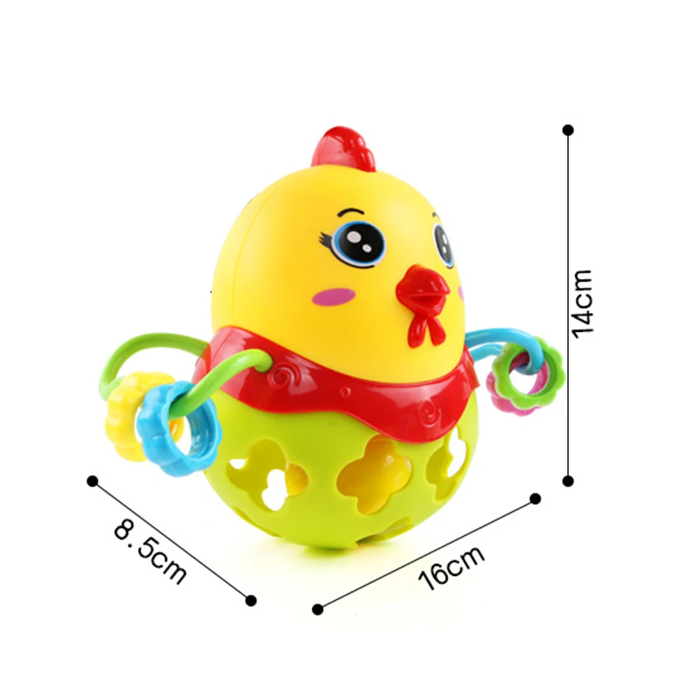 От 0 до 12 месяцев Детские погремушки Игрушка интеллект захватывающие десны пластиковые животные музыка ручной погремушка Ранний Образовательный подарок для новорожденных
