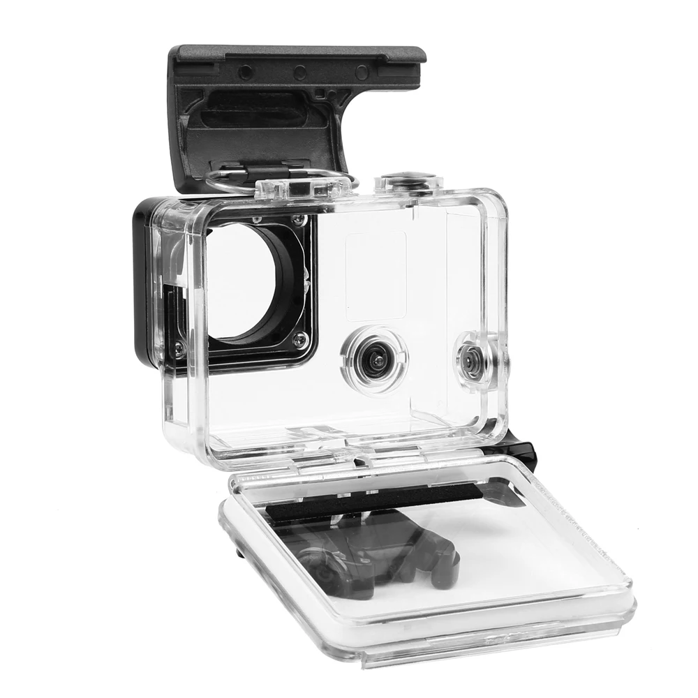 2019 Стандартный боковой открытый защитный чехол для GoPro Hero 4 3 + черный серебристый