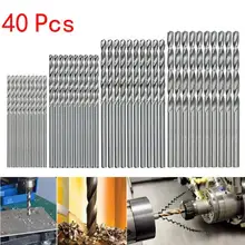 

40Pcs Titanium Coated Drill Bits HSS High Speed Steel Drill Bits Set Tool High Quality Power Tools Wood Drilling 0.5/1/1.5/2mm