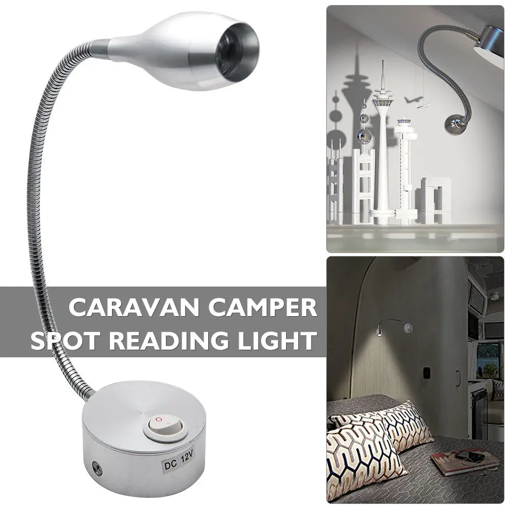 

12V LED Interior White Light Adjustable Modern Reading LED Wall Light Spot Light Ceiling Spotlight Bedside White Light 6000K