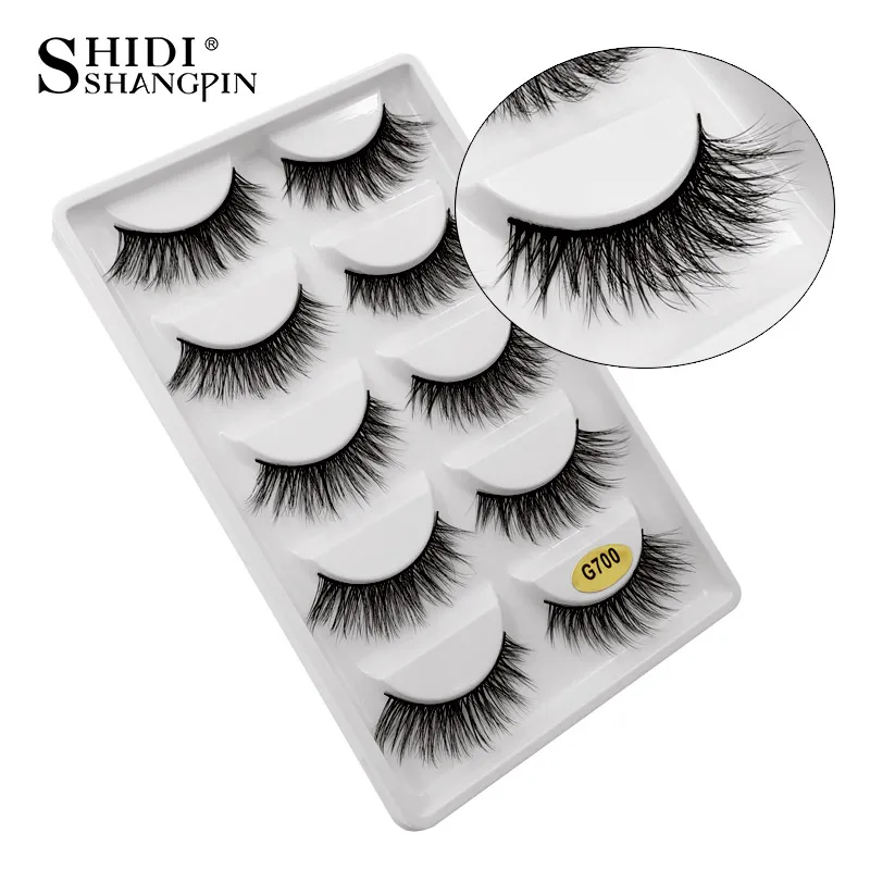 SHIDI SHANGPIN 5 pairs Eyelashes Fluffy Natural Lashes Reusable 3D Mink False Eyelashes Full Professional Makeup Maquiagem Cilio SHIDI SHANGPIN 5 pairs Eyelashes Fluffy Natural Lashes Reusable 3D Mink False Eyelashes Full Professional Makeup Maquiagem Cilio