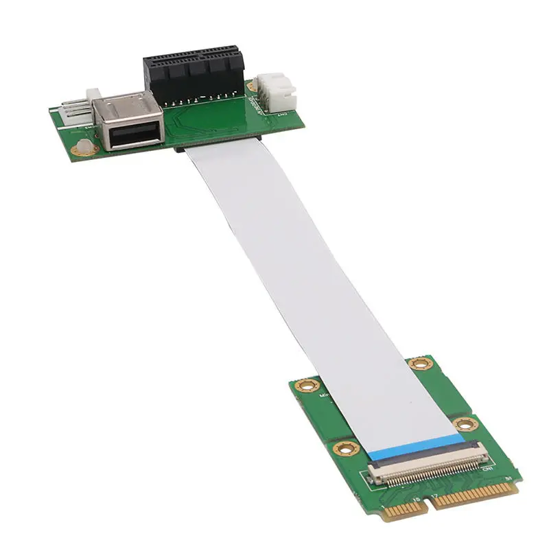 Мини Pci E к Usb Экспресс 1X Райзер Расширитель адаптер карта + 15/25 см Fpc