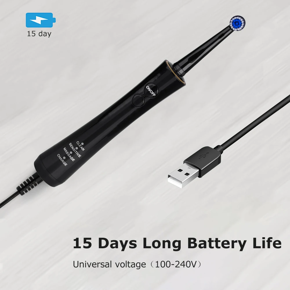 Electric Toothbrush Rotating Toothbrush USB Charge Toothbrush Travel Toothbrush Whitening Teeth for Adults Healthy Best Gift Electric Toothbrush Rotating Toothbrush USB Charge Toothbrush Travel Toothbrush Whitening Teeth for Adults Healthy Best Gift