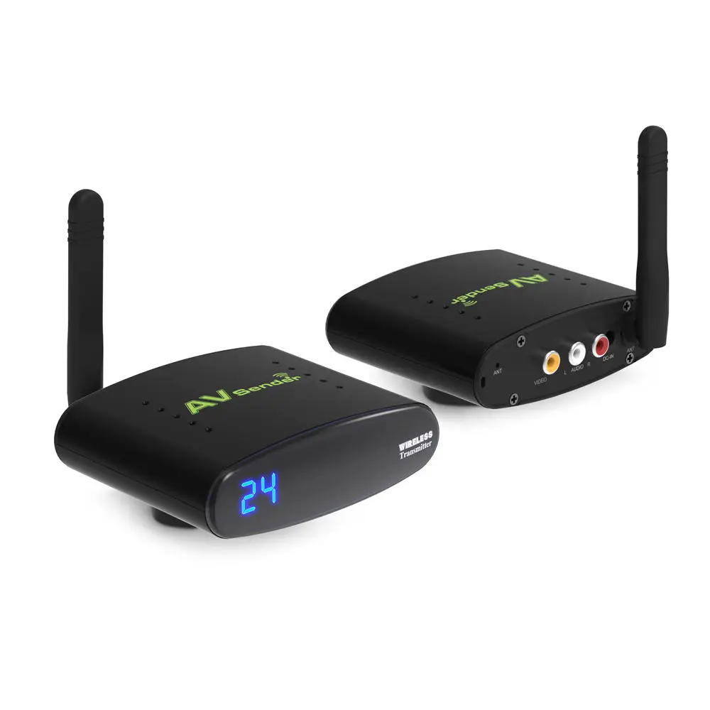24group Channel RCA Wireless AV Extended Transmitter Receiver Audio
