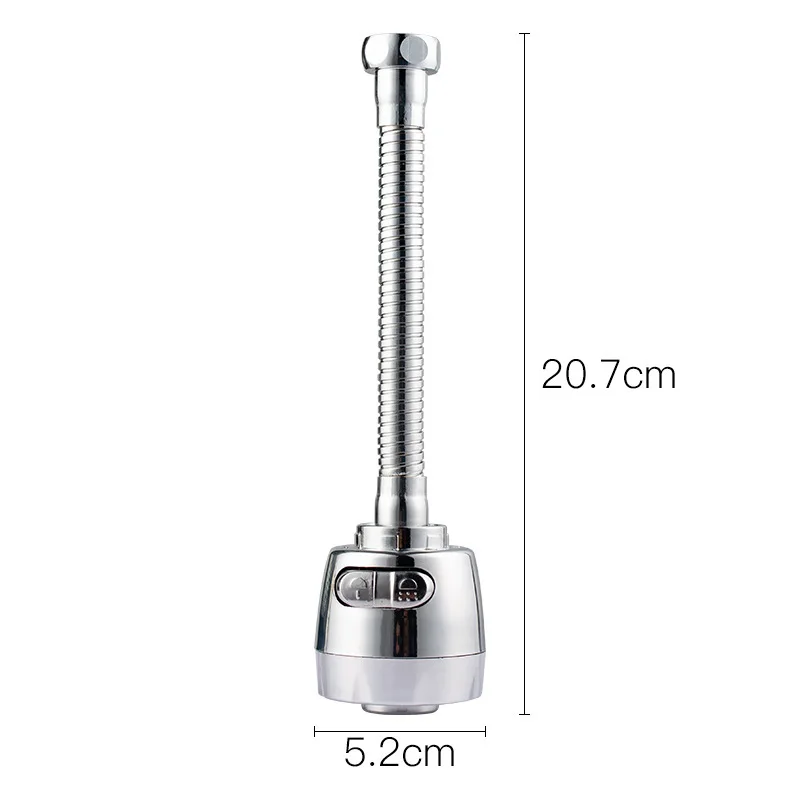 ZhangJi Kitchen 2-Mode 360 Degree Faucet Aerator Diffuser Rotating Flexible Faucet Extender Bubbler Shower Water Saving Nozzle ZhangJi Kitchen 2-Mode 360 Degree Faucet Aerator Diffuser Rotating Flexible Faucet Extender Bubbler Shower Water Saving Nozzle