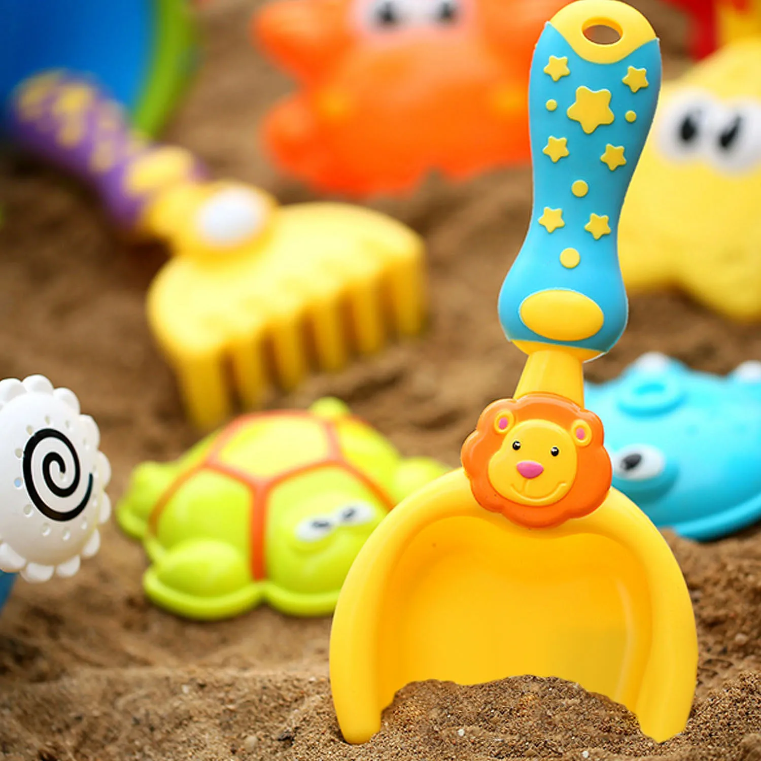 Very best  11pcs Funny Kids Beach Sand Game Toys Set Shovels Rake Hourglass Bucket Children Outdoor Beach Play